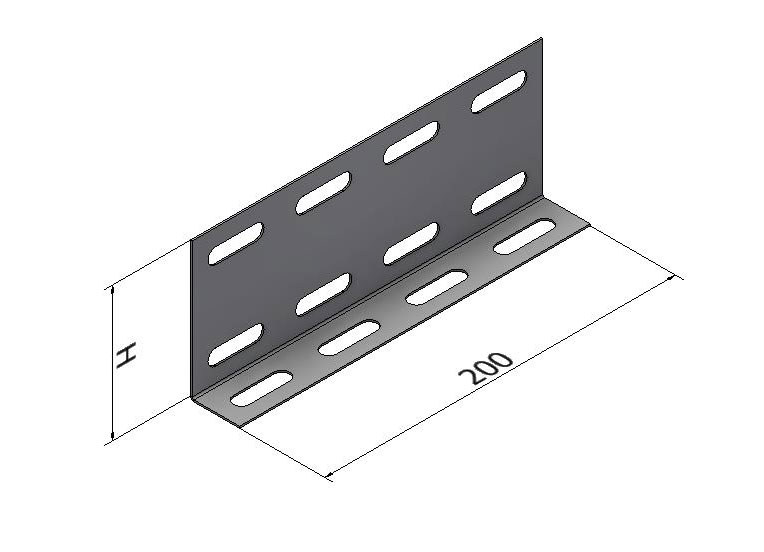 Соединительная пластина СЛ 65 мм, толщ. 1,0 мм, цинк