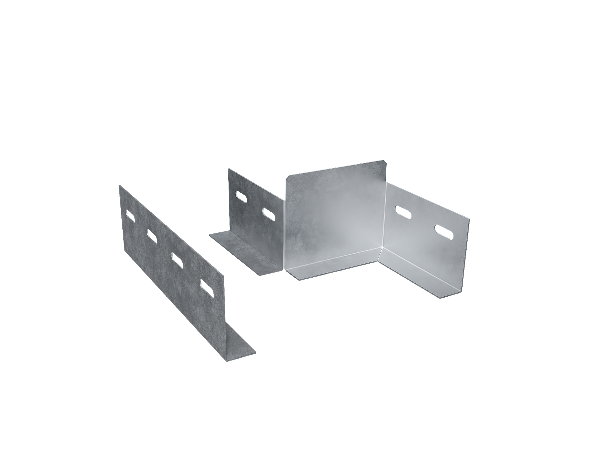 Сужение простое левое SPL.CPL для лотка 400 100 мм, толщ. 1,2 мм, цинк