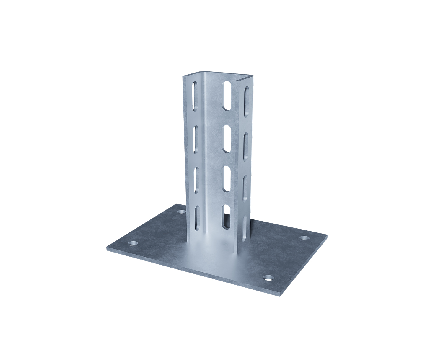 Подвес универсальный пол/ потолок STN.KPU для тяжелых нагрузок, толщ. 4,0/5,0 мм., гор. цинк (HDZ)