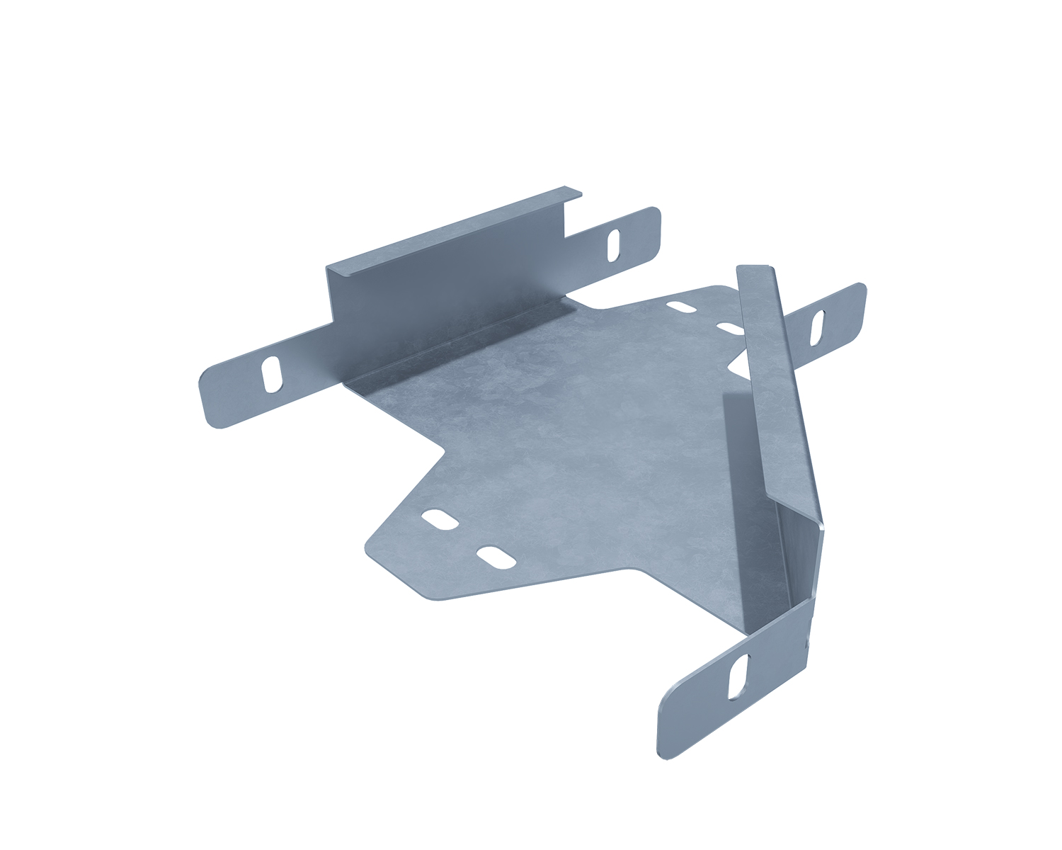 Лоток B-перехода левого, SPL.L.BL.L 100х100 100х100 мм, толщ. 1,0 мм, цинк