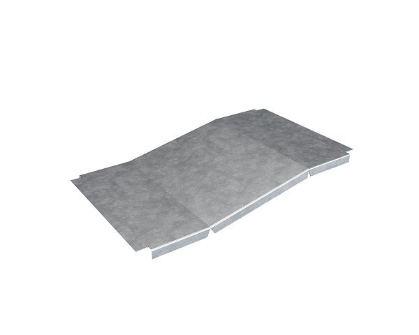 фотография Крышка Н-перехода центрального SPL.K.H 400х100 400х80 мм, толщ. 1,2 мм, цинк фото Крышка Н-перехода центрального SPL.K.H 400х100 400х80 мм, толщ. 1,2 мм, цинк